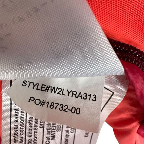 Prana Lyra Women M Red Down Jacket Packable Water Resistant Travel Puffer - Picture 7 of 10